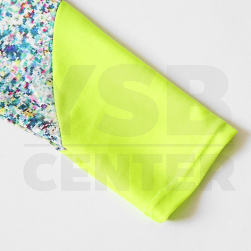 CASSA ชุดว่ายน้ำ ชุดว่ายน้ำผู้หญิง ชุดว่ายน้ำผู้หญิงเซ็ต 2 ชิิ้น เสื้อแขนยาว + กางเกงขาสั้น (สีฟ้าน้ำทะเลลายคลื่น)