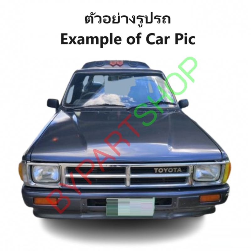 หน้ากระจัง TOYOTA LN50/LN56/LN65 โฉมฮีโร่ พร้อมขอบไฟ ชุบโครเมียม ไม่มีโลโก้ ปี1984-1989 (รหัส:LN65+ขอบคู่)