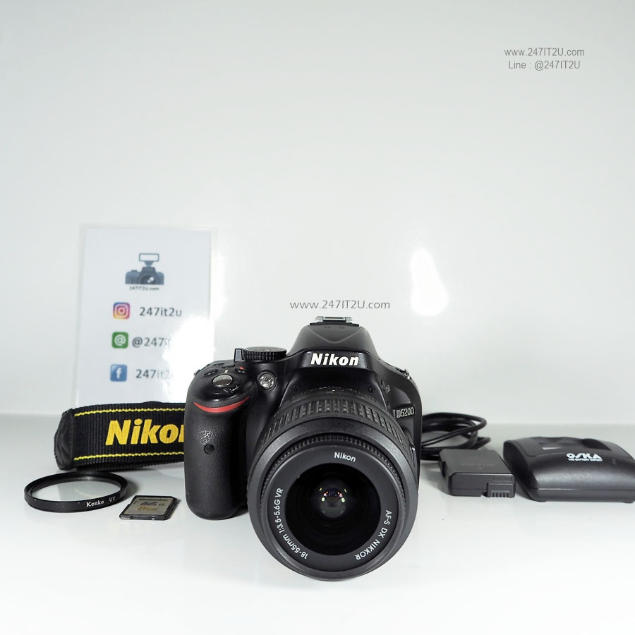กล้อง Nikon D5200 +เลนส์18-55mm ชัตเตอร์ 30K