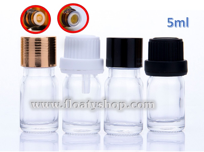 5ml ขวดแก้วใส