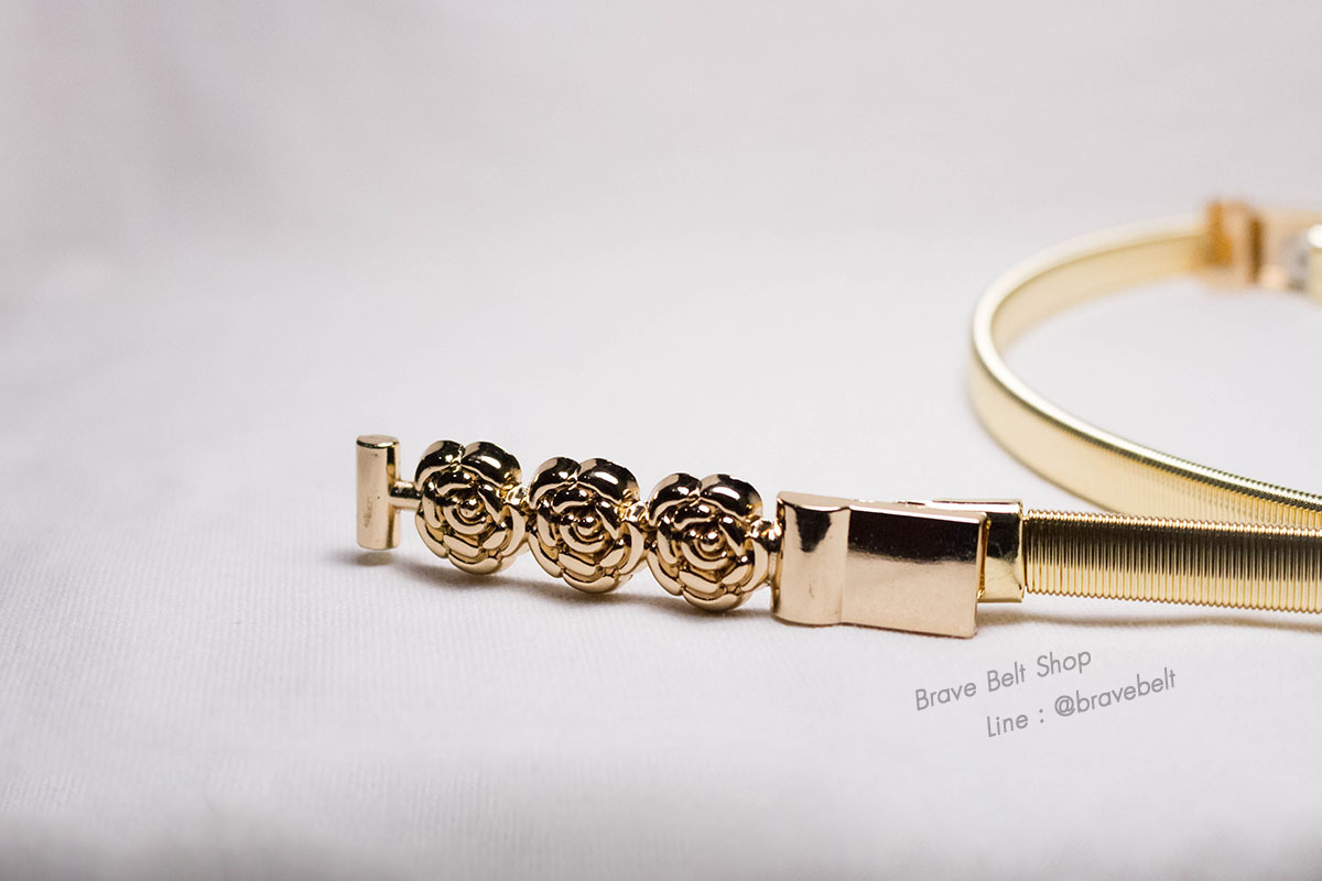 เข็มขัดสปริงรูปดอกไม้น่ารักสวยๆ