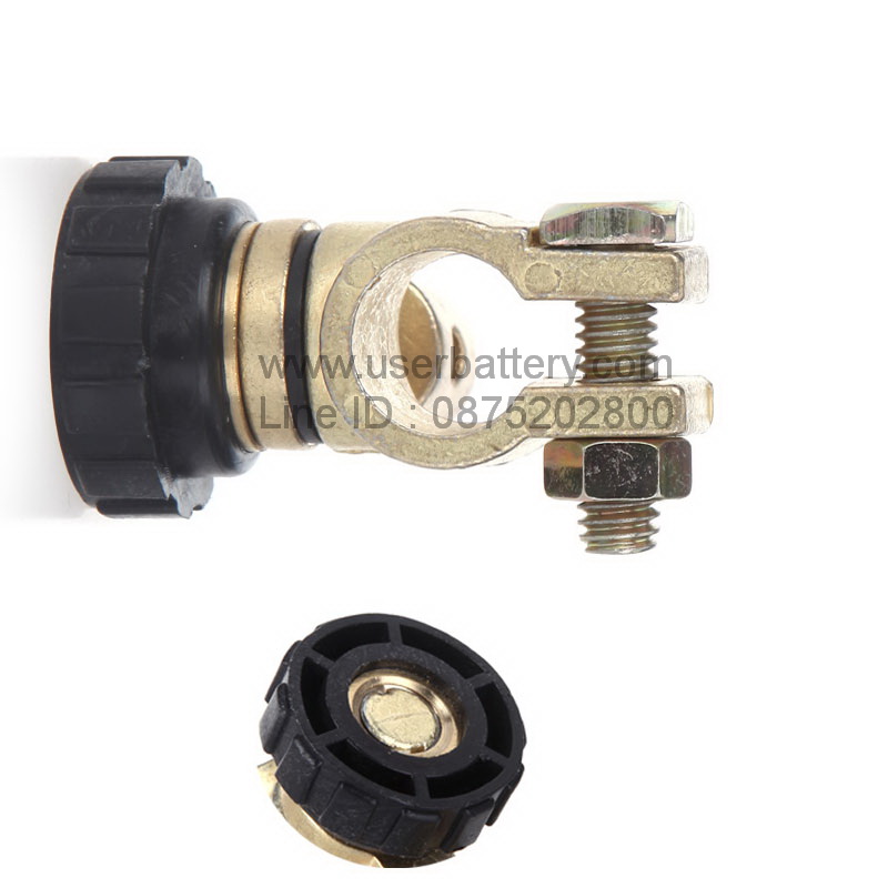 ขั้วแบตตัดกระแสไฟ สีดำ Battery Terminal Link Switch Quick Cut off