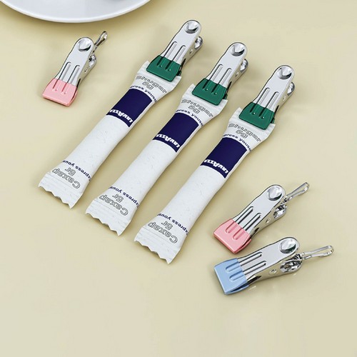 คลิปหนีบ คลิปหนีบผ้า คลิปหนีบแสตนเลส ทีจับสีสวยงาม (24ตัว) CB0174 - CB0176