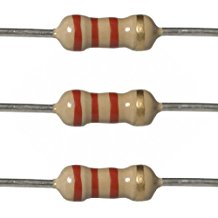 Resistors 2.2K Ohm 1/4W 5% Carbon Film