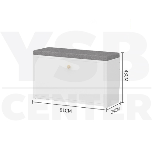CASSA ชั้นวางรองเท้า ชั้นวางรองเท้าพร้อมที่นั่ง ตู้รองเท้า ฝาเปิด – ปิด ความยาว 81 cm. แบบ 2 ชั้น