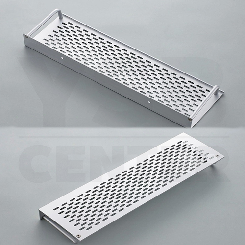 ชั้นวางของอเนกประสงค์ในห้องน้ำ 2in1 ไม่ต้องเจาะผนัง 1ชั้น อลูมิเนียม