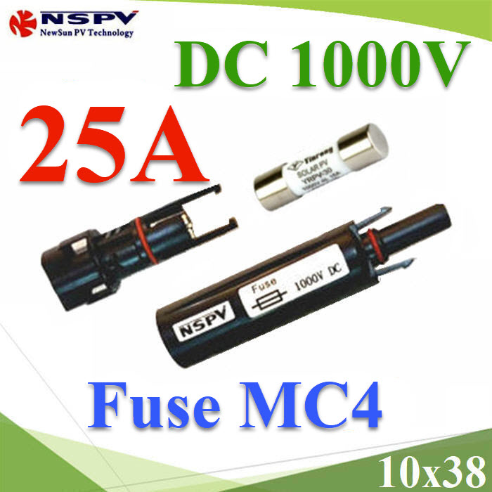 ฟิวส์ MC4 สำหรับโซลาร์เซลล์ 25A 1000V