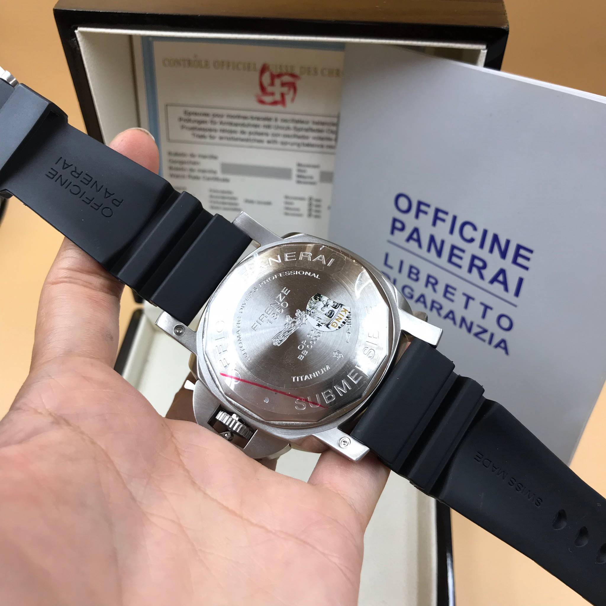 นาฬิกา PANERAI Luminor Submersible 1950 ขอบดำ งาน Mirror