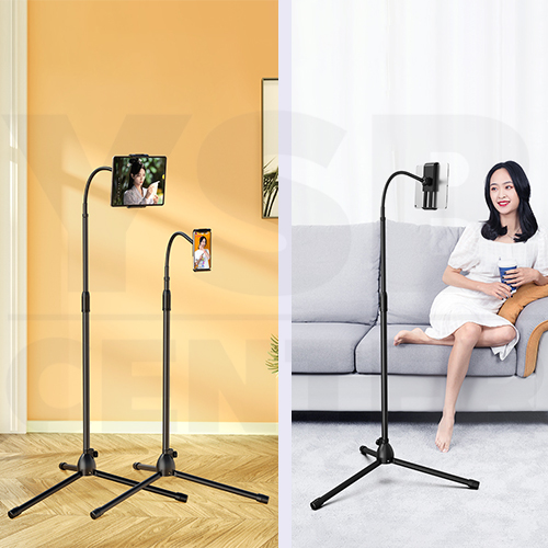 ขาตั้ง มือถือ แท็บแล็ต ช่วยในการไลฟ์สด ออกกำลังกาย ขาแข็งแรง ปรับสูงสุด 170cm รุ่นJ1L033-L1-MT-B