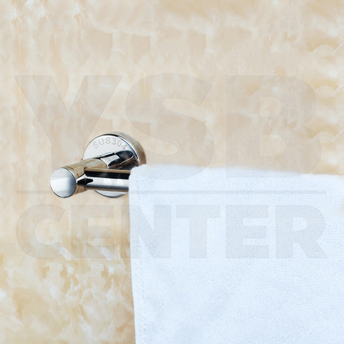 ราวแขวนผ้า สแตนเลส304 ราวเดี่ยว ในห้องน้ำ แบบติดผนัง ท่อใหญ่ ขนาด60cm. รุ่นC1L009-SUS304-160