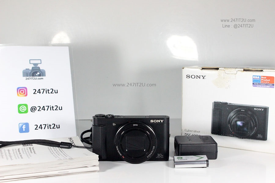 Sony คอมแพค HX90V เลนส์ ZEISS Vario-Sonnar T* f=4.1-123 mm พร้อมซูมออปติคอล 30x