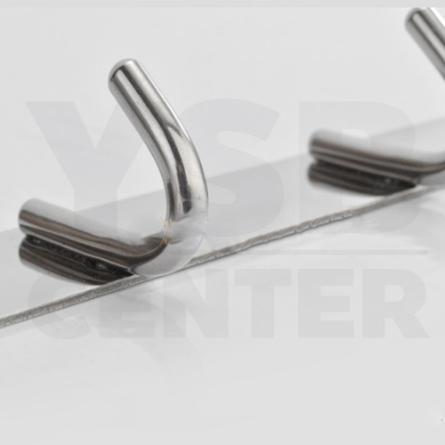 ราวตะขอแขวน ตะขออเนกประสงค์ สแตนเลส 304 พร้อมแผ่นน็อต แบบไม่ต้องเจาะผนัง 2in1