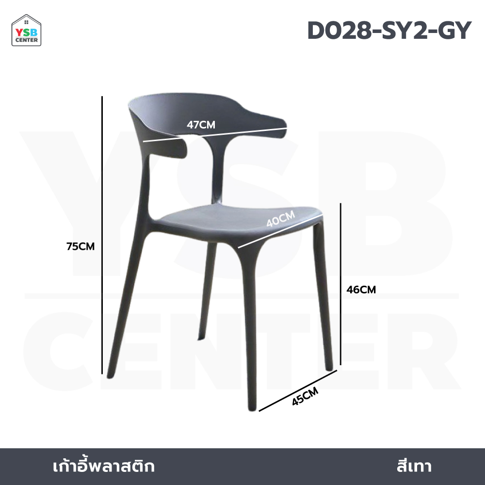 เก้าอี้ เก้าอี้สไตล์นอร์ดิก เก้าอี้ตกแต่งร้าน เก้าอี้ทานอาหาร เก้าอี้พลาสติก