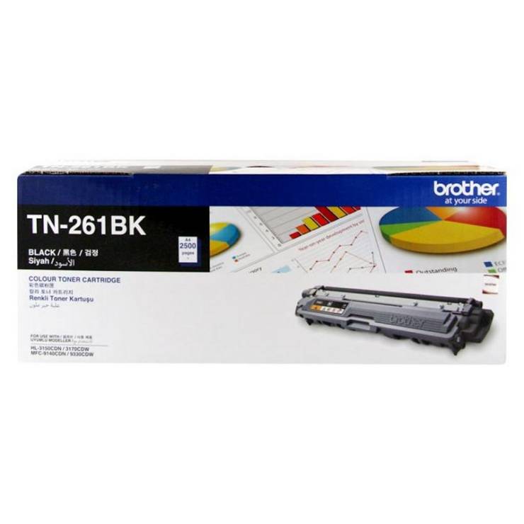 ตลับหมึกโทนเนอร์ สีดำ Brother TN-261BK