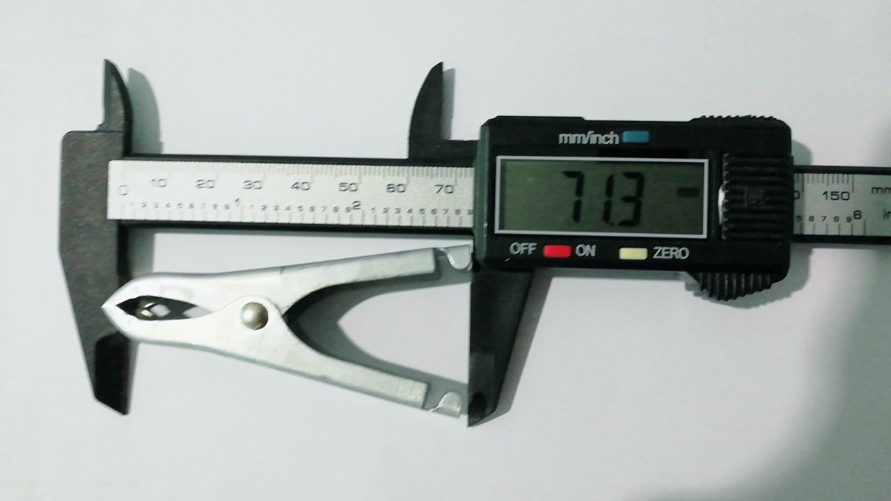 ปากคีบแบต S เล็ก 3 นิ้ว ชุปด้านอย่างดี คู่ละ