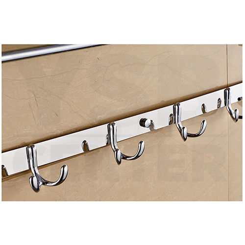 CASSA ราวแขวนผ้า วางผ้า และที่แขวนของใช้ในห้องน้ำสแตนเลสแบบติดผนัง รุ่นC1L044-SUS304-8118