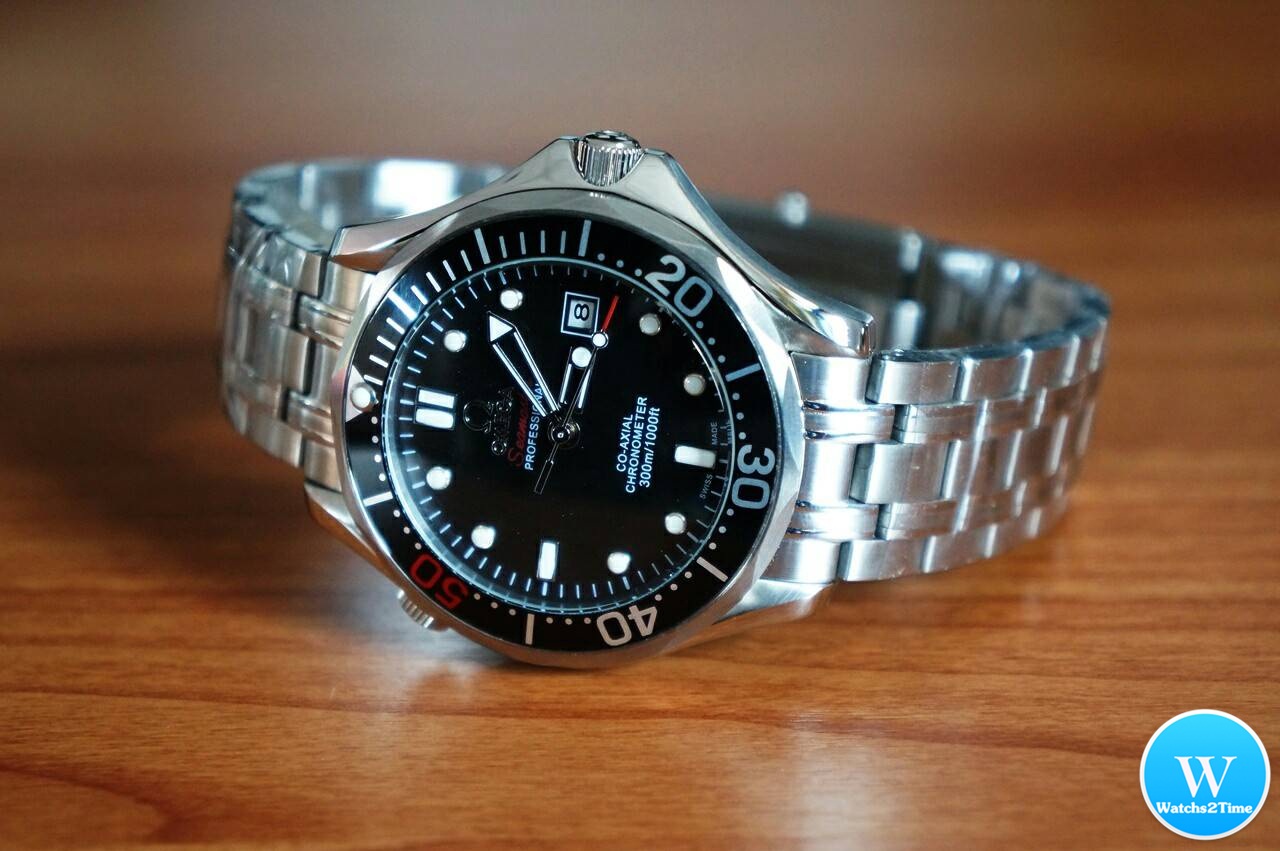 นาฬิกา Omega รุ่น Seamaster 007 Limited Edition สายแสตนเลสหน้าดำ แท้