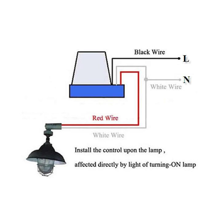 โฟโต้สวิทช์ ไฟบ้าน AC 220V 10A เปิดไฟอัตโนมัติตอนกลางคืน ปิดไฟอัตโนมัติไฟตอนเช้า