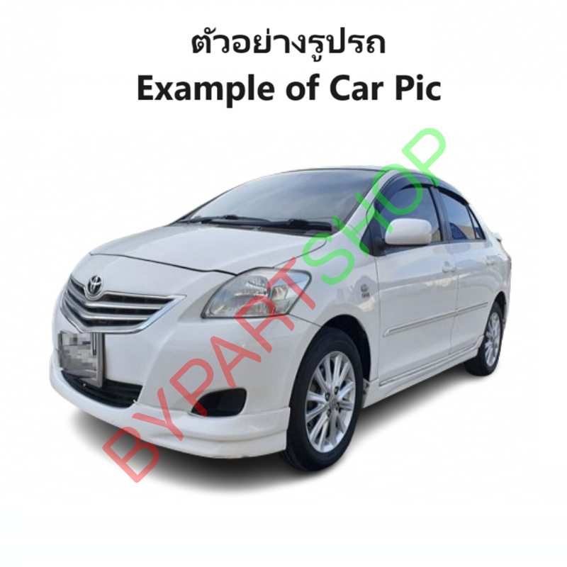 กระจกมองข้าง TOYOTA VIOS(วีออส) Gen2 รุ่นปรับไฟฟ้า+พับไฟฟ้า 5สาย สีดำ(งานไม่ทำสี) ปี2007-2012 -ราคาต่อข้าง-