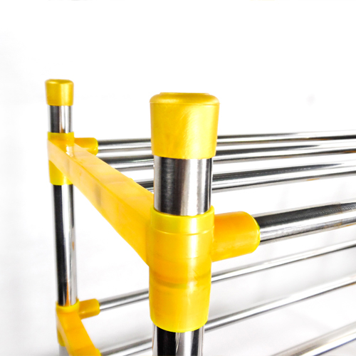 ชั้นวางรองเท้าสแตนเลส 3 ชั้น แบบท่อใหญ่พิเศษ รุ่น CB0044-SR-Y360