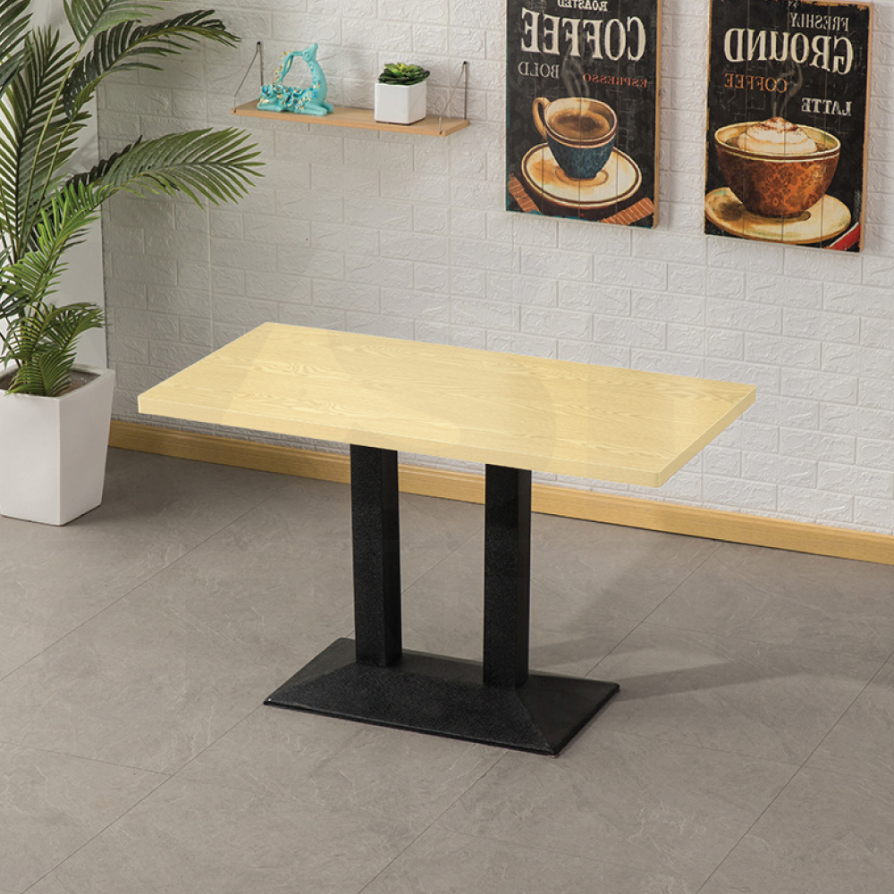 โต๊ะอาหาร ร้านกาแฟ สไตล์โมเดิร์น ขาเหล็ก 120 cm YL0310 - YL0311