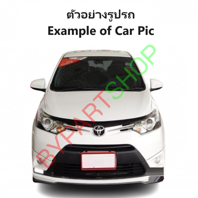 กระจกมองข้าง TOYOTA VIOS(วีออส) Gen3 รุ่นปรับมือ(ปรับใน) สีดำ(งานไม่ทำสี) ปี2013-2022 -ราคาต่อข้าง-