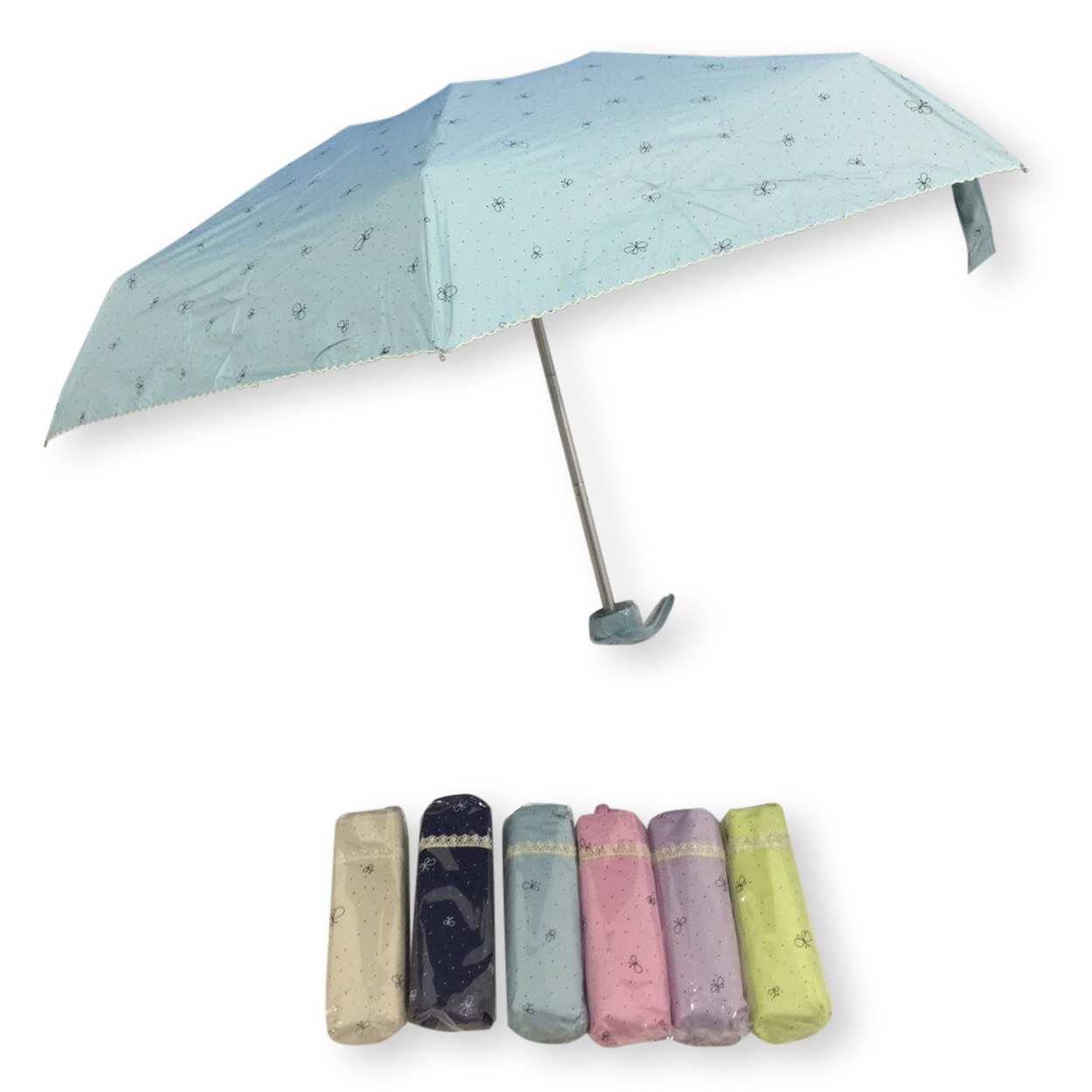 ร่มGBU5ตอนรหัส GM292ยูวีสีดำ