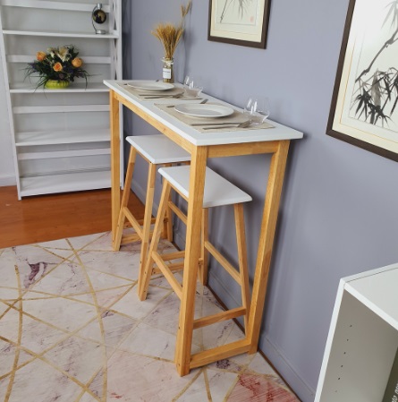 โต๊ะอาหาร โต๊ะอเนกประสงค์สไตล์โมเดิร์น เรีบบหรู ขนาด 100 cm.