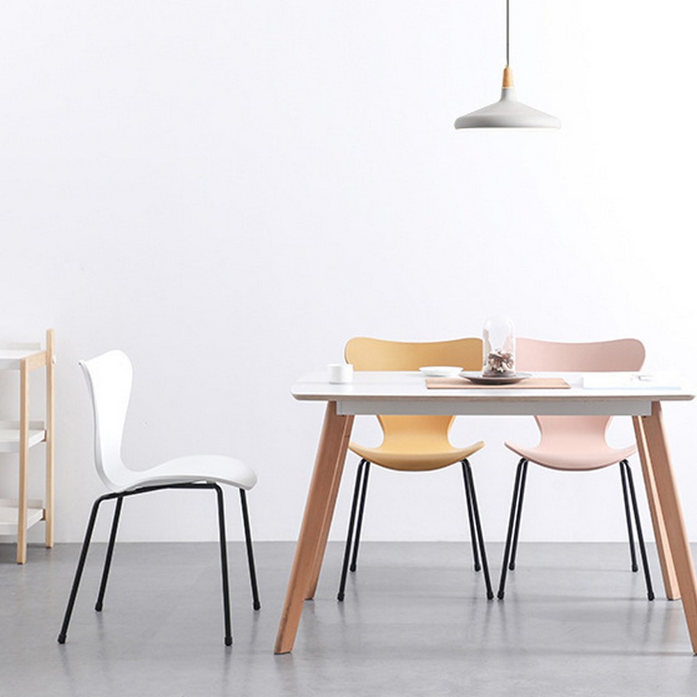 เก้าอี้ทานอาหาร นั่งสบาย รับน้ำหนักได้เยอะ โครงขาเหล็กแข็งแรง YL200 - YL204