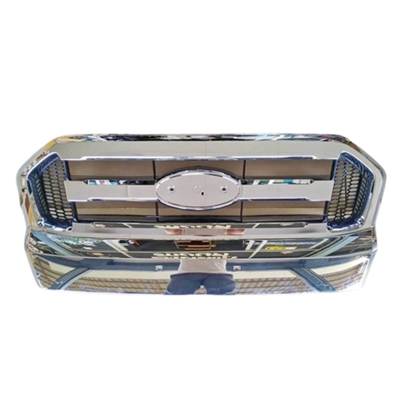 หน้ากระจัง FORD RANGER(ฟอร์ด เรนเจอร์) T6/XLT/WILDTRAK ชุบโครเมียม ไม่มีโลโก้ ปี2015-2018 (รหัส:RANGER15 ชุบ)