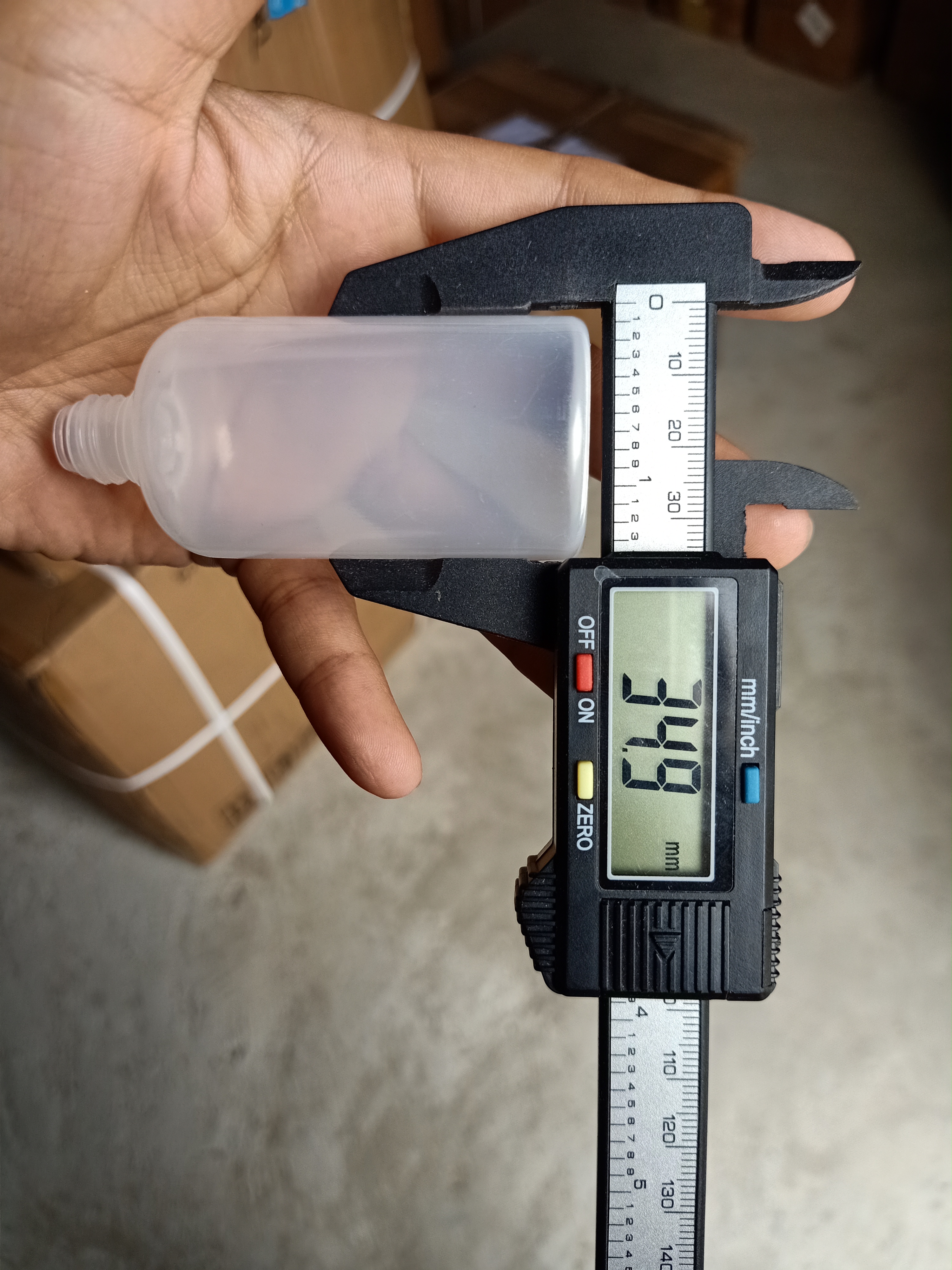 50ml PE ขวดหยดขาวขุ่น ฝาดับเบิ้ลล็อค