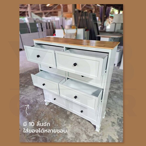 ชั้นวางของ ลิ้นชักเก็บของ ตู้ใส่ของ ชั้นวางสไตล์มินิมอล (ไม่ต้องประกอบ) 10 ลิ้นชัก PT019-30X100X110