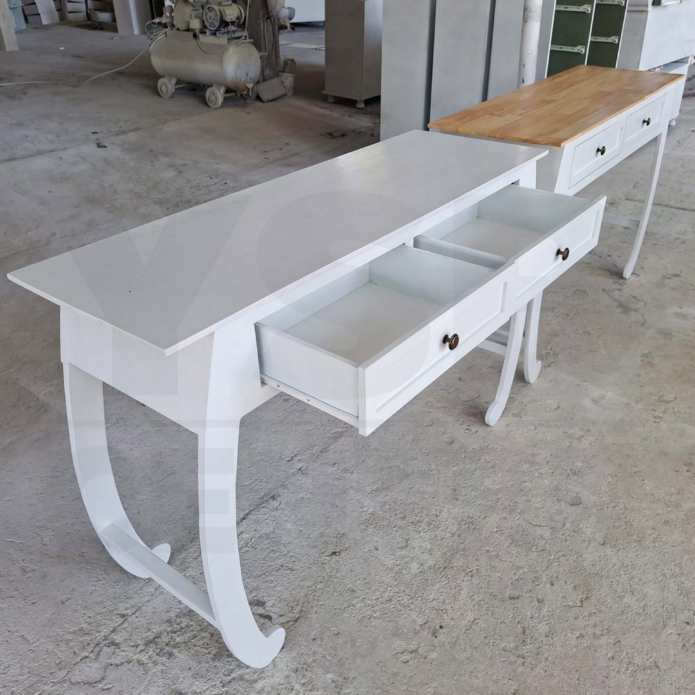 โต๊ะคอนโซล โต๊ะวินเทจ โต๊ะสไตล์มินิมอล สวยหรูทันสมัย พร้อมลิ้นชัก ยาว 120cm PT034 - PT035