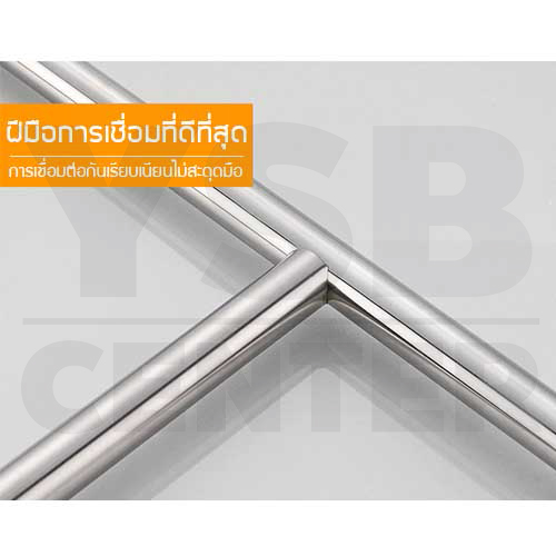 ชั้นวางเครื่องเทศ + ไมโครเวฟสแตนเลส 304 ชั้นวางของในห้องครัวสแตนเลส ขนาด 58x52.5 cm. รุ่น CB0037-SUS304-L158