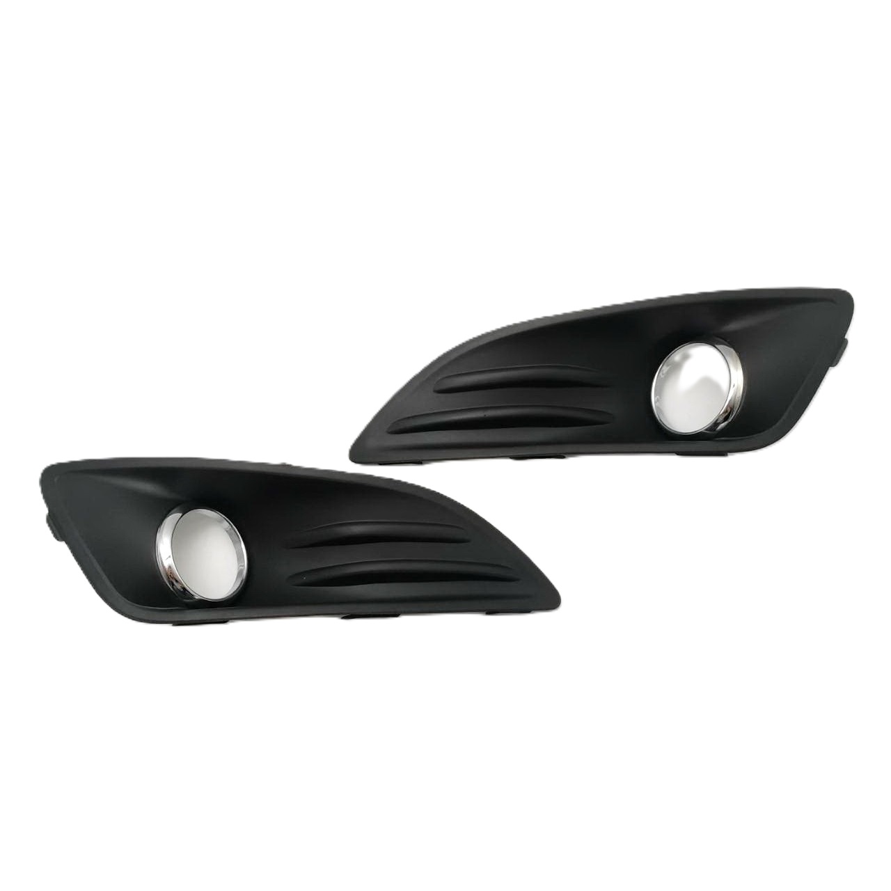 ไฟตัดหมอก/ไฟสปอร์ตไลท์ FORD FIESTA(เฟียสต้า) ฝาครอบดำ(วงแหวนชุบ) ปี2013-2016 (ครบชุด) (ประกัน 6เดือน) (รหัส:FD648)