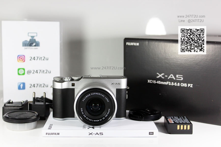Fujifilm X-A5 + เลนส์ 15-45mm สี silver