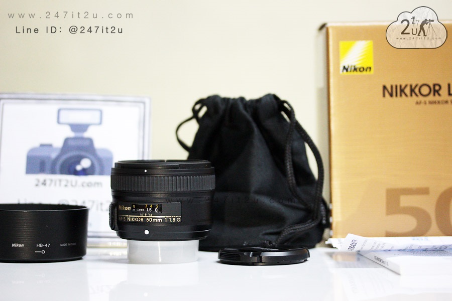 เลนส์ Nikon 50mm f1.8G ยกกล่อง