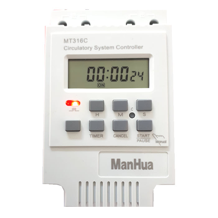 เครื่องตั้งเวลา สลับเปิดปิดไฟไปเรื่อยๆ หรือตั้งเวลานับถอยหลัง ตัดวงจรไฟ AC 220V 25a ระดับวินาที