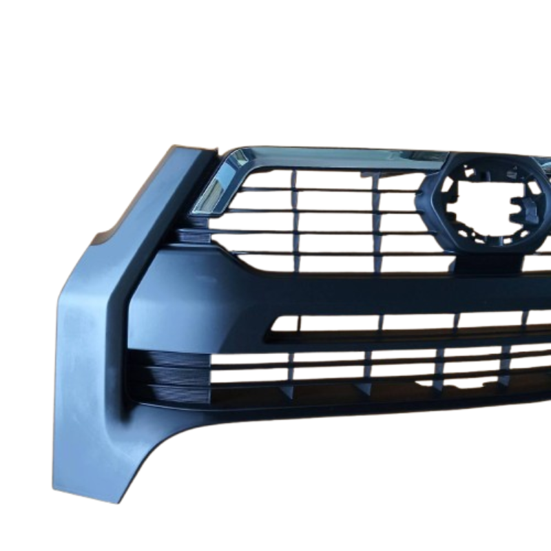 หน้ากระจัง TOYOTA REVO ROCCO(รีโว่ ร็อคโค่) หน้าหมูป่า ลายยกสูง คิ้วโครเมียม ไม่มีโลโก้ ปี2020-2023 (รหัส:REVO-ROCCO'20)