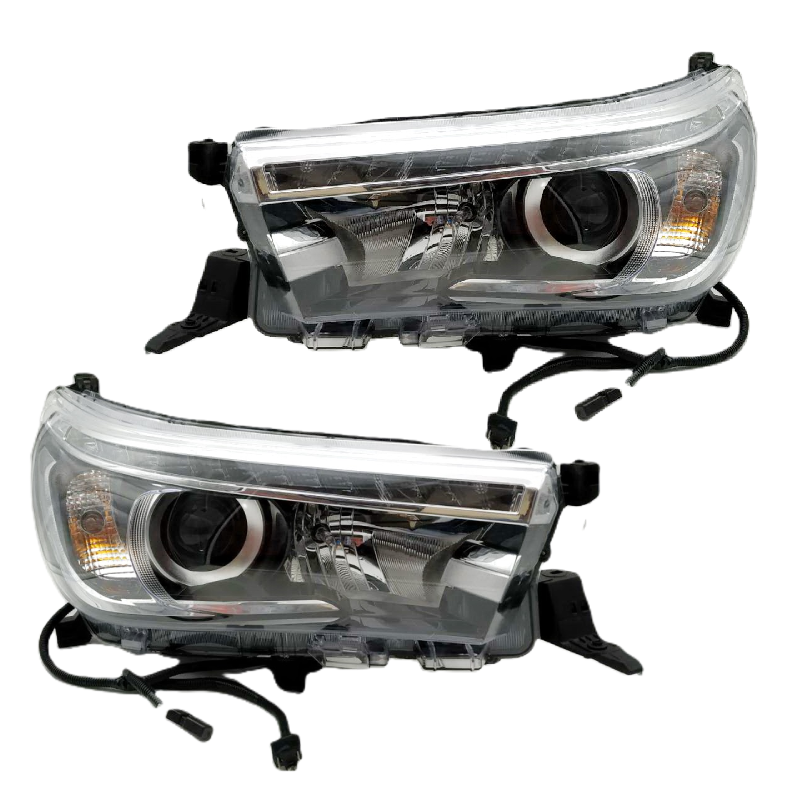 ไฟหน้าแต่ง TOYOTA REVO(รีโว่) โปรเจคเตอร์ LED แปลงสายสำเร็จรูป ปี2015-2019 (ครบชุด:คู่) -สำหรับแปลงใส่แทนไฟธรรมดา ฮาโลเจน(H4)-