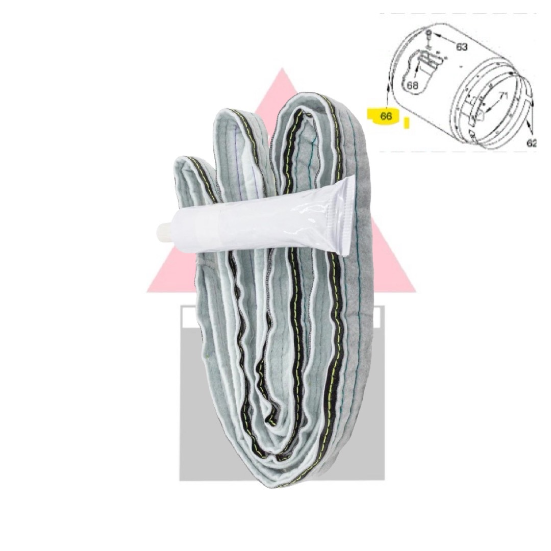 Rear Drum Felt Seal ผ้าสักหลาดขอบถังเครื่องอบผ้า Whirlpool รุ่น 3LWED4815FW / 3LWED4815FW0 (ราคาต่อ 1 ชิ้น)
