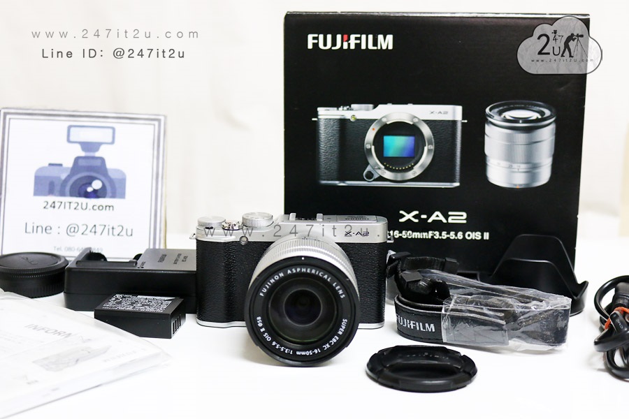Fujifilm X-A2 พร้อมเลนส์ 16-50mm f3.5-5.6 สี silver