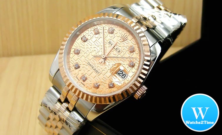 นาฬิกา Rolex Datejust Jubilee 36 mm.& Lady Size 26 mm. Steel Rose Gold 2K