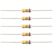 Resistors 75K Ohm 1/4W 5% Carbon Film