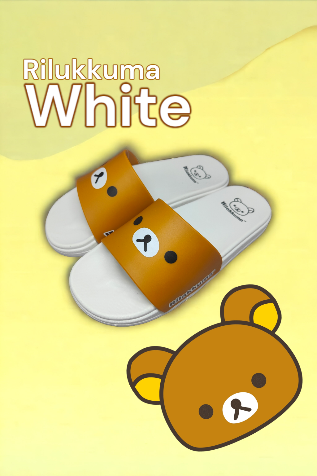 KiKi Shoes - รองเท้าแตะผู้หญิง แบบสวม การ์ตูน Rilakkuma ลิขสิทธิ์แท้ รองเท้าหมีริลัคคุมะ สุดน่ารัก ของแท้ ยี่ห้อ Y-roon EVA ยางอย่างดี นุ่ม เบา สบายเท้า จัดเลยค่ะ Women Sandal Shoes