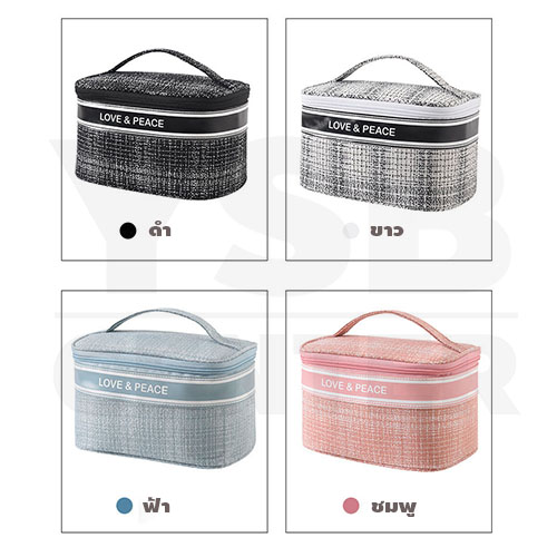 กระเป๋าใส่เครื่องสำอาง กระเป๋าถือ แฟชั่น จุของได้เยอะ การตัดเย็บดีมาก
