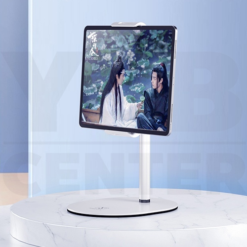 แท่นวาง แท็บเล็ต iPad มือถือ แท่นวางตั้งโต๊ะ พร้อม ที่หนีบยึด ดีไซน์ทันสมัย พกพาสะดวก รุ่น J1L007-L7-MT-W