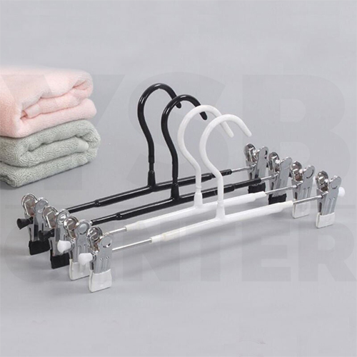 ไม้แขวน ไม้แขวนหนีบกางเกง กระโปรง ไม้แขวนเสื้อแบบหนีบ แพค 3 ชิ้น