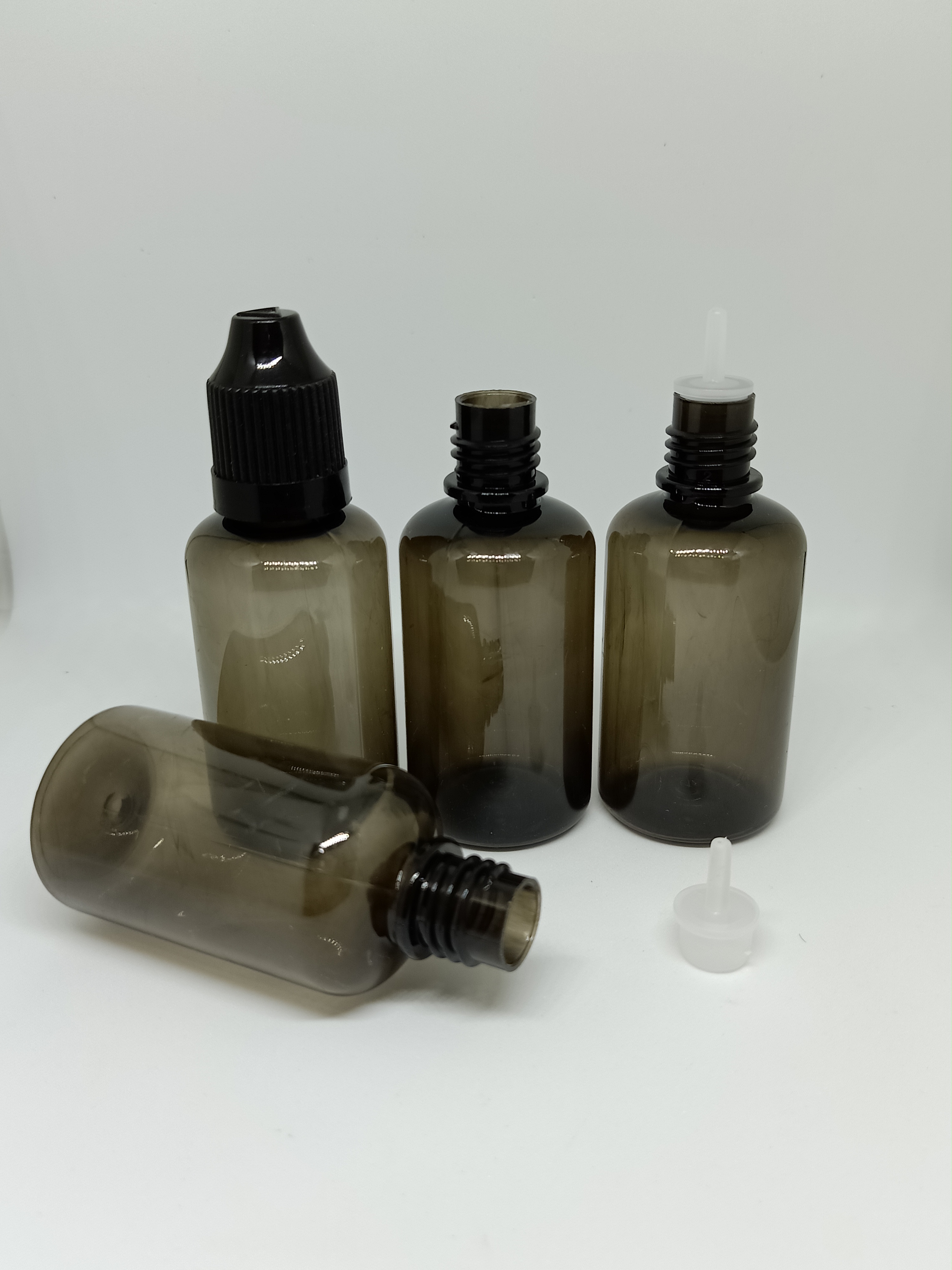 30ml PETขวดหยดสีดำ(โปร่งแสง) ฝาดับเบิ้ลล็อค
