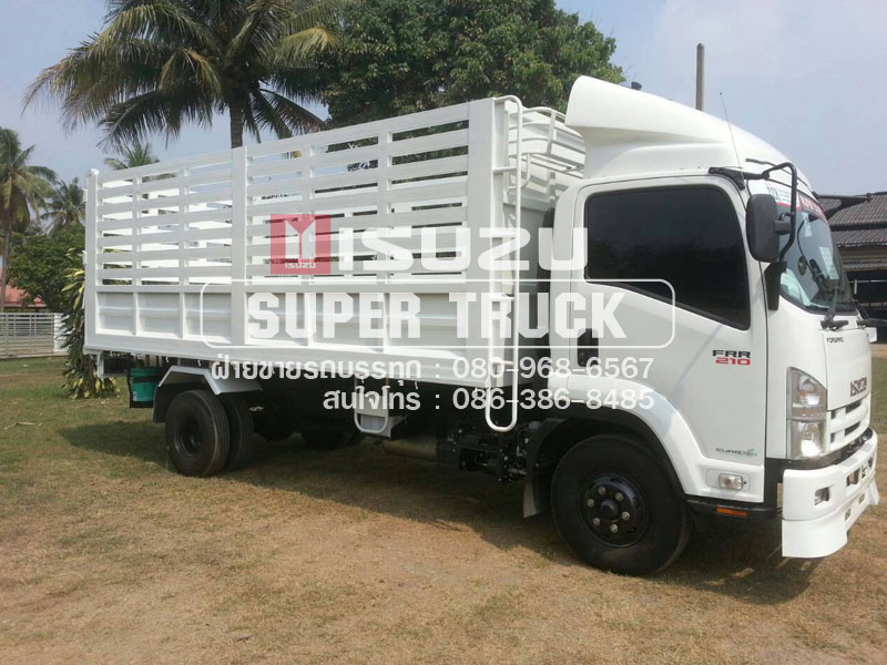 ISUZU FRR 210 แบบกระบะคอก (ช่วงต่อยาว 5.6เมตร)